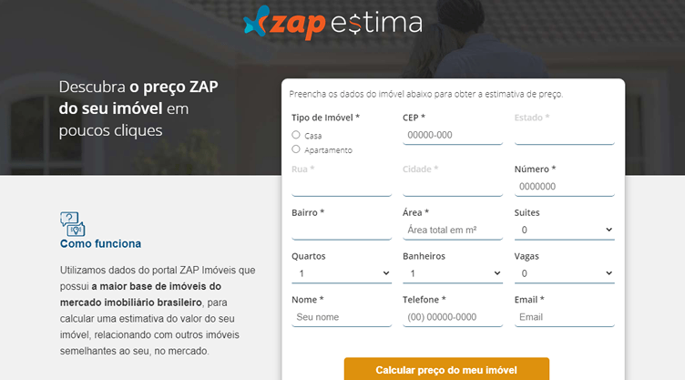 Sites do Grupo Zap: Zap Estima